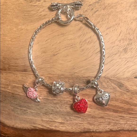 DaVinci Jewelry - NWOT DaVinci Silver Charm Bracelet with Four Charms